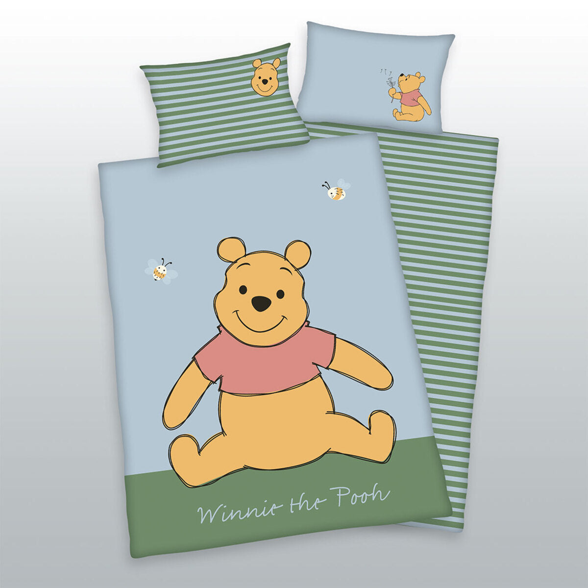 Disney's Winnie Pooh - Wendebettwäsche - 40 x 60 / 135 x 100 cm Disney's Winnie Pooh - Wendebettwäsche - 40 x 60 / 135 x 100 cm